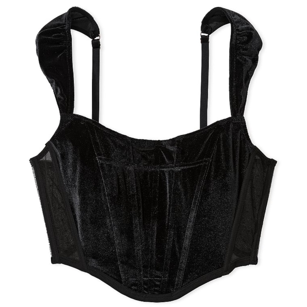 Dream Angel Velvet Corset Crop NWT